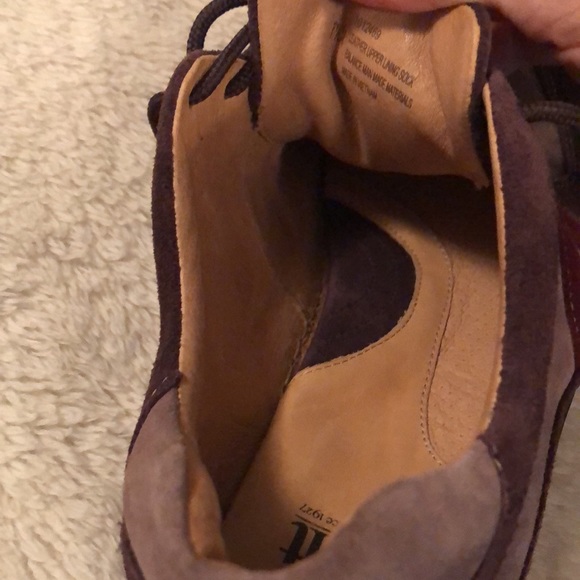 NWOT all-leather Sofft sneaker walking shoes in wine - Picture 10 of 13